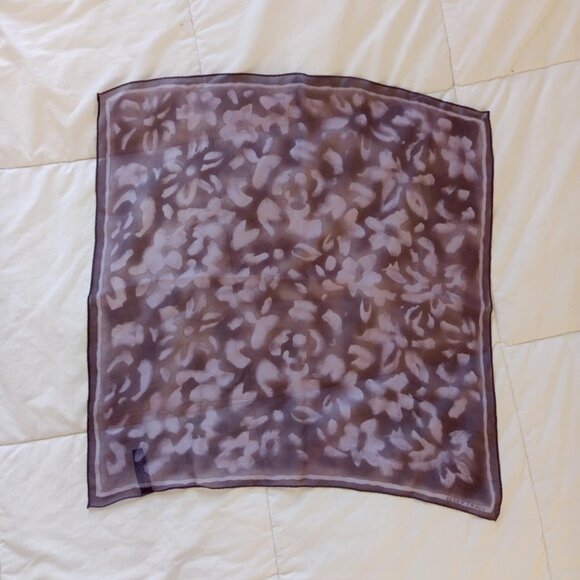 Vintage Ellen Tracy 100% Silk Scarf - Picture 4 of 6